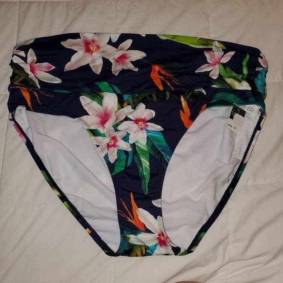 Ralph Lauren size 16 floral watercolor swimsuit bottoms - Picture 1 of 10